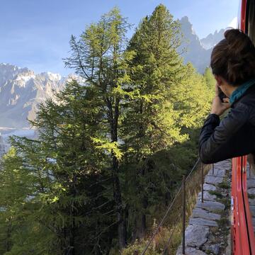 Depuis le train du Montenvers