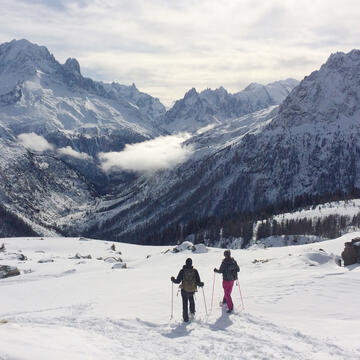 sortie raquettes vallorcine