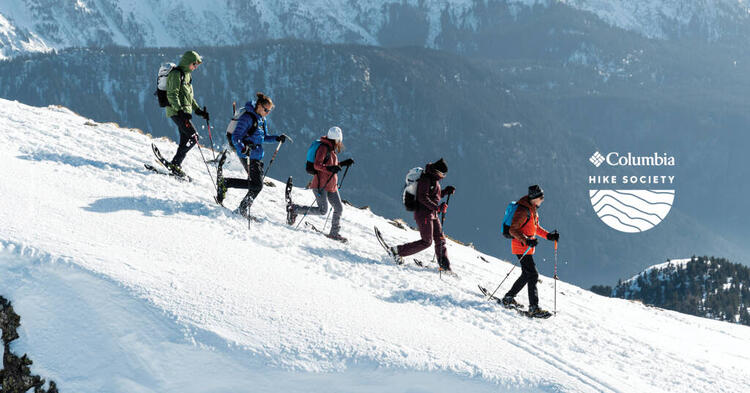 Senderismo con raquetas de nieve en el Alpage de Loriaz con la Columbia ...